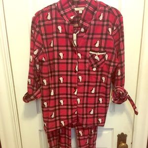 Cozy fleece pajama set (top and pants)